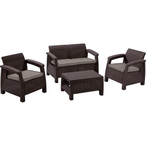 Комплект мебели CORFU SET 2 (коричневый)