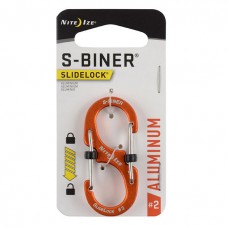 Карабин Nite Ize S-Biner SlideLock, алюминиевый, размер 2, оранжевый